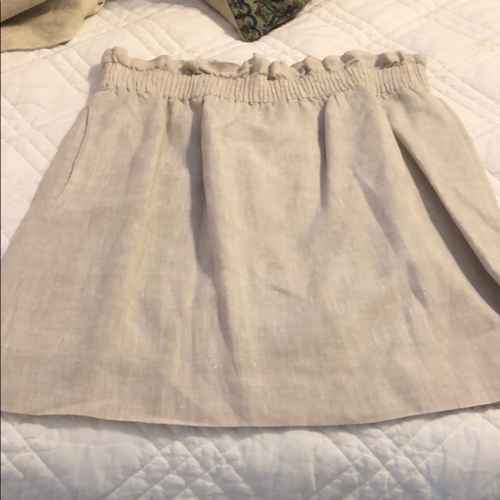 Iinen J Crew Skirt GUC